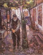 Edvard Munch The Old Man oil painting reproduction